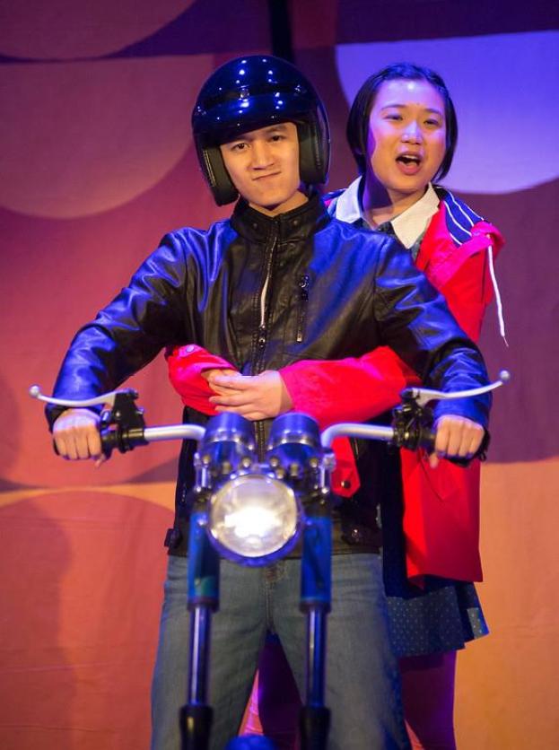 Brother (Benjamin Nguyen) and Hà (Krystle Piamonte). Photo courtesy of Bay Area Children's Theatre.