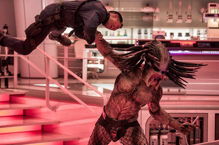 The Predator is awake and very, very angry. Photo by Kimberley French for 20th Century Fox.