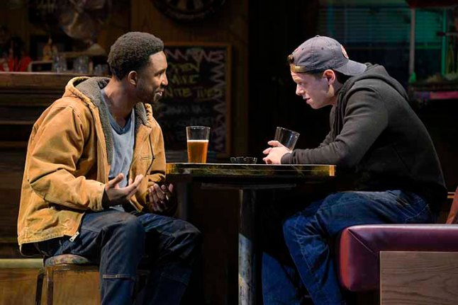 Chris (Kadeem Ali Harris) and Jason (David Darrow) have a solid friendship, but different plans for the future. Photo by Kevin Berne.