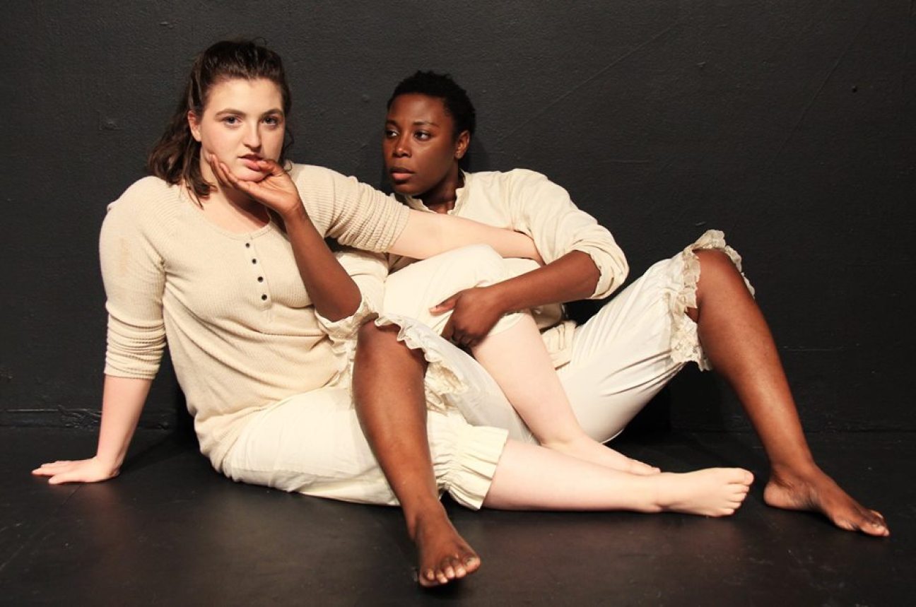Ella Ruth Francis and Jeunée Simon in 'La Ronde'. Photo courtesy of Cutting Ball Theater.